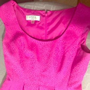 fuschia color midi dress by Kasper